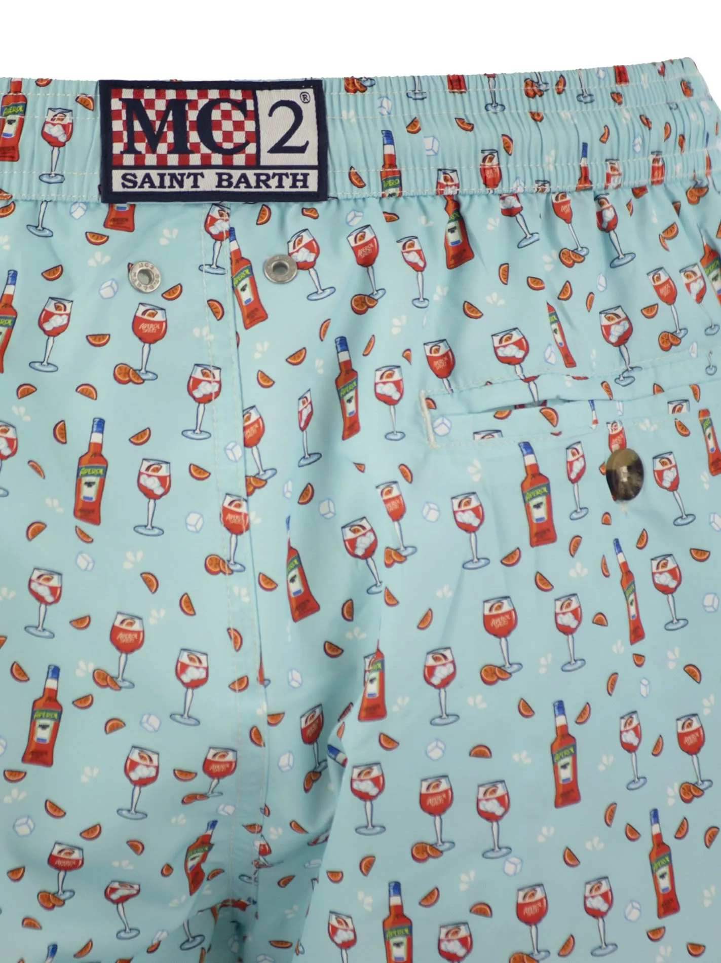 Boxer mare in tessuto leggero con stampa