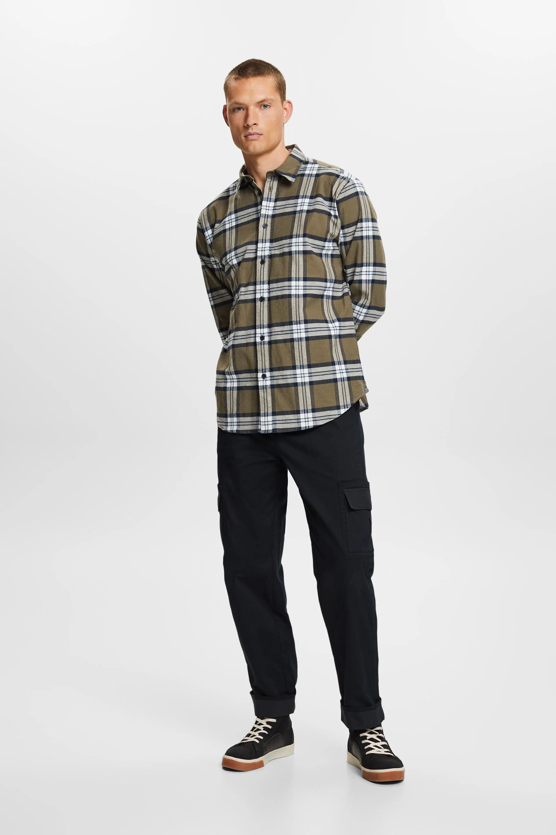 Camicia a quadri in flanella