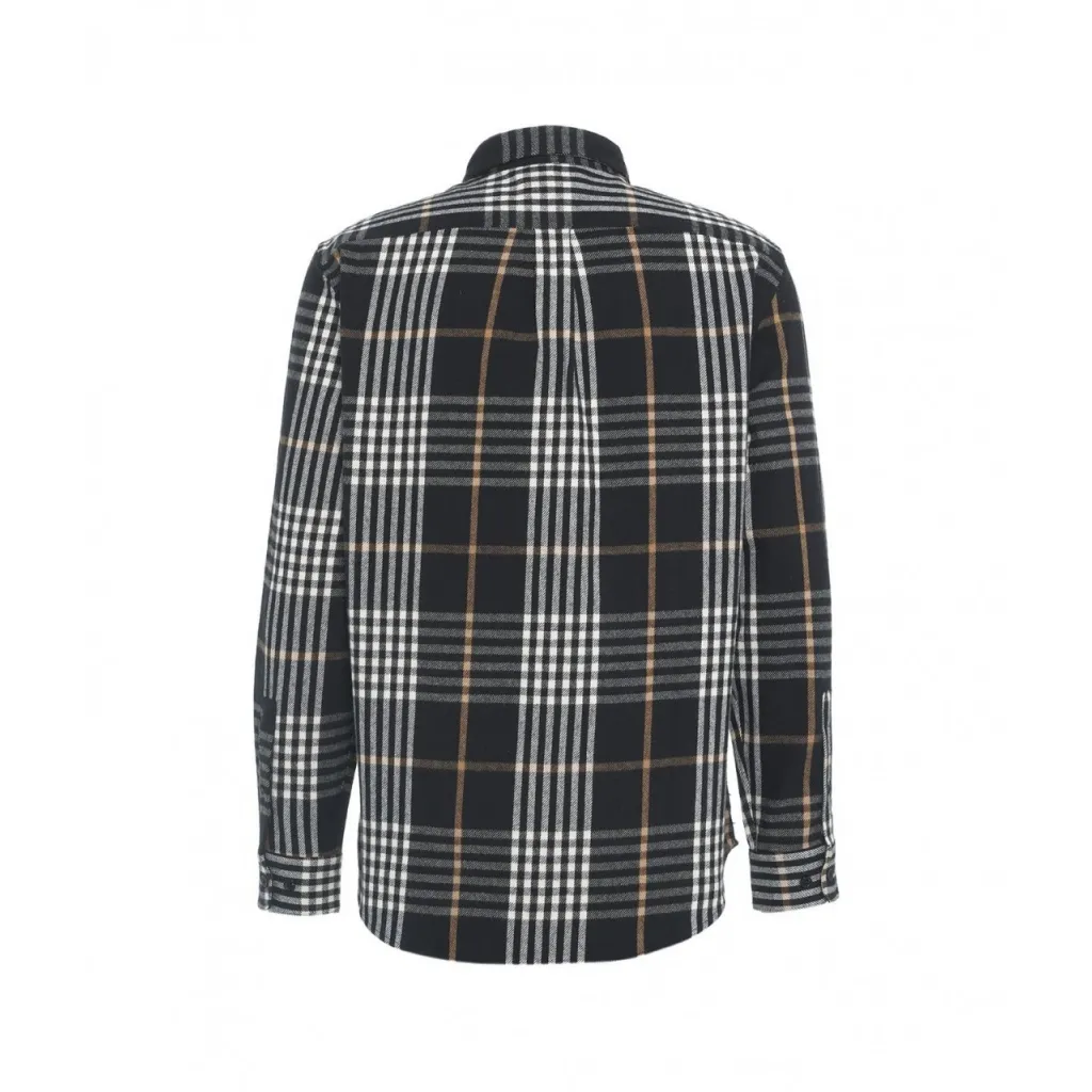 Camicia di flanella Medusa nero