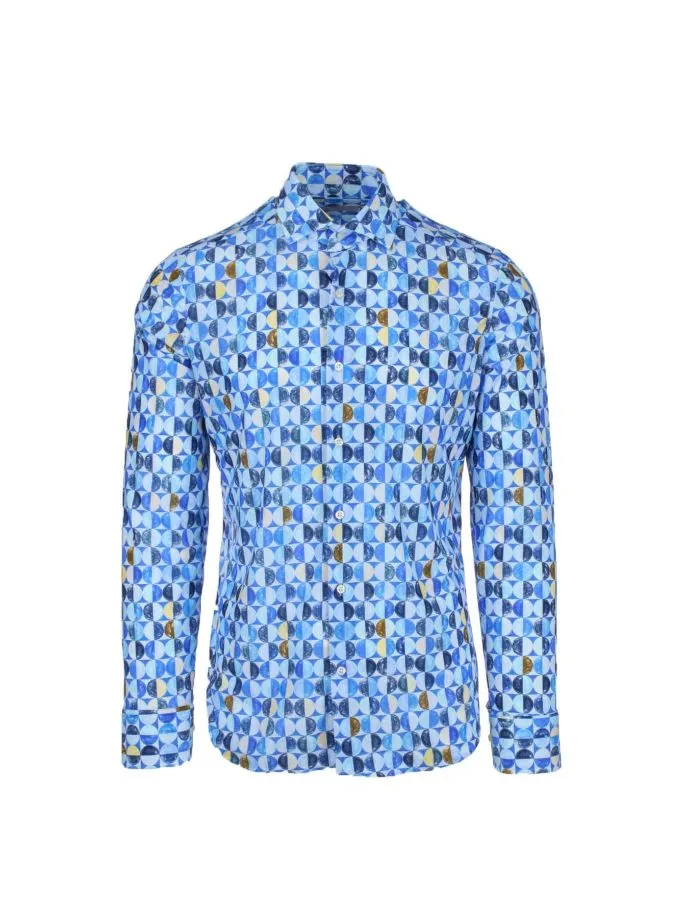 Camicia fantasia in tessuto tecnico Next