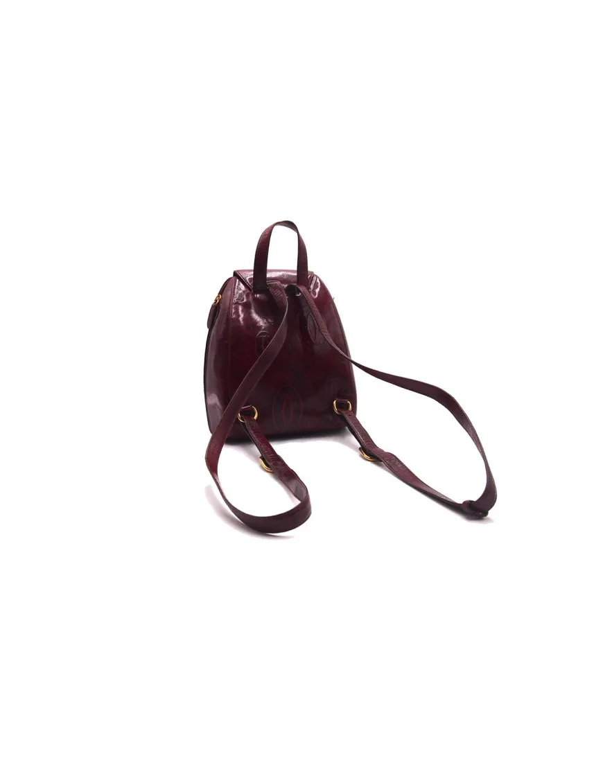 Cartier Zaino Pelle Bordeaux