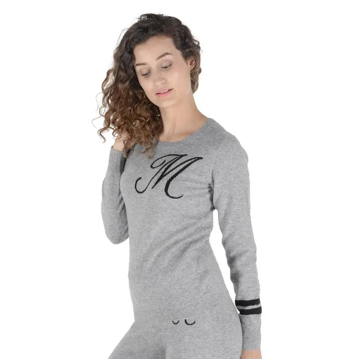 Crown of Edinburgh Cashmere maglia grigio 