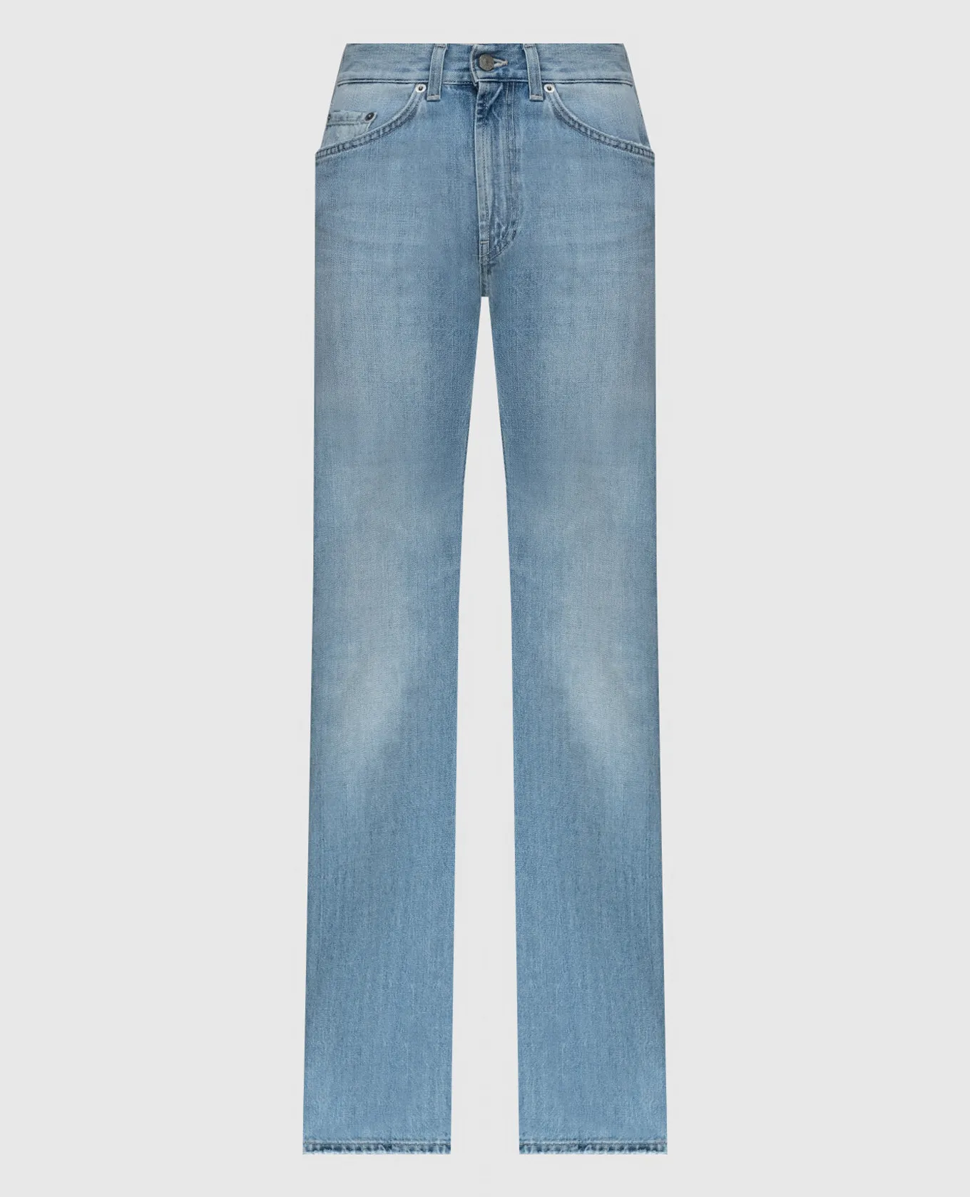Dondup Jeans Mabel blu con patch logo DP586DF0263DGY2