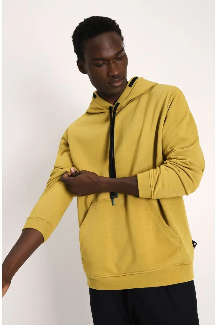 Felpa oversize con cappuccio e tasca a marsupio