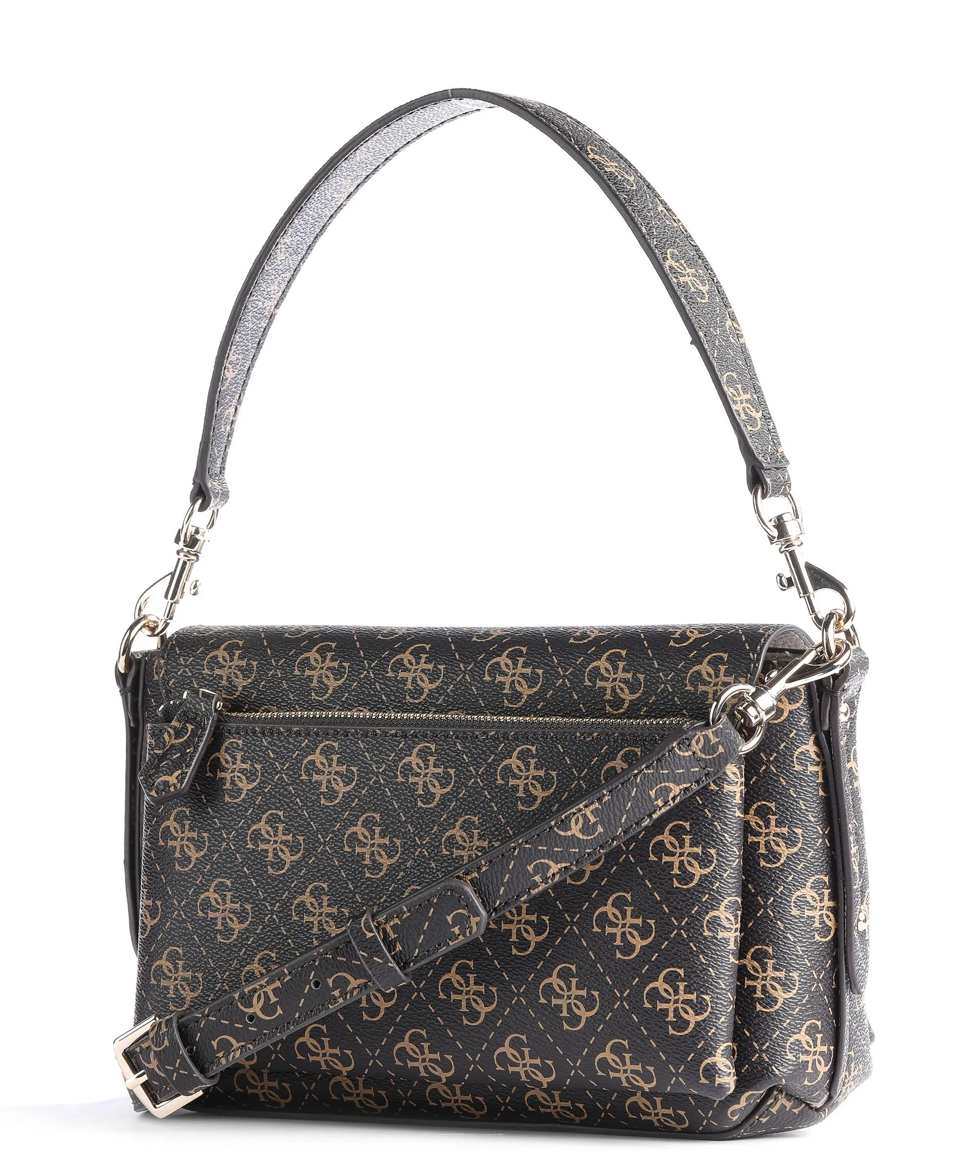 Guess Brenton Eco Borsa a spalla pelle sintetica marrone scuro  