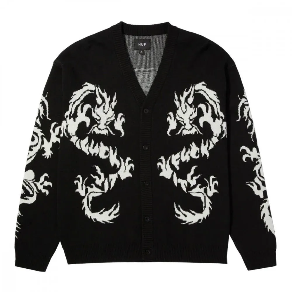 HUF CARDIGAN TWIN DRAGON
