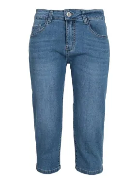 Obiettivo Capri en denim avec strass