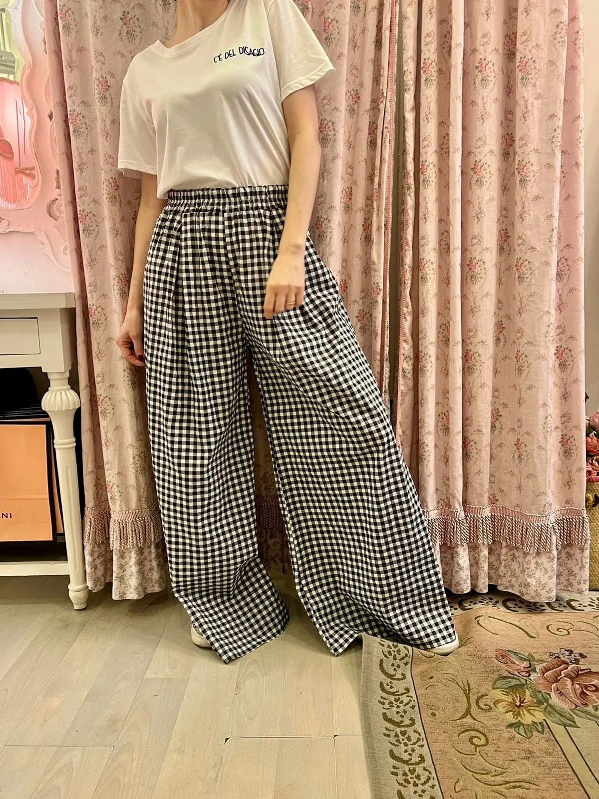 Pantalone Vichy Nero