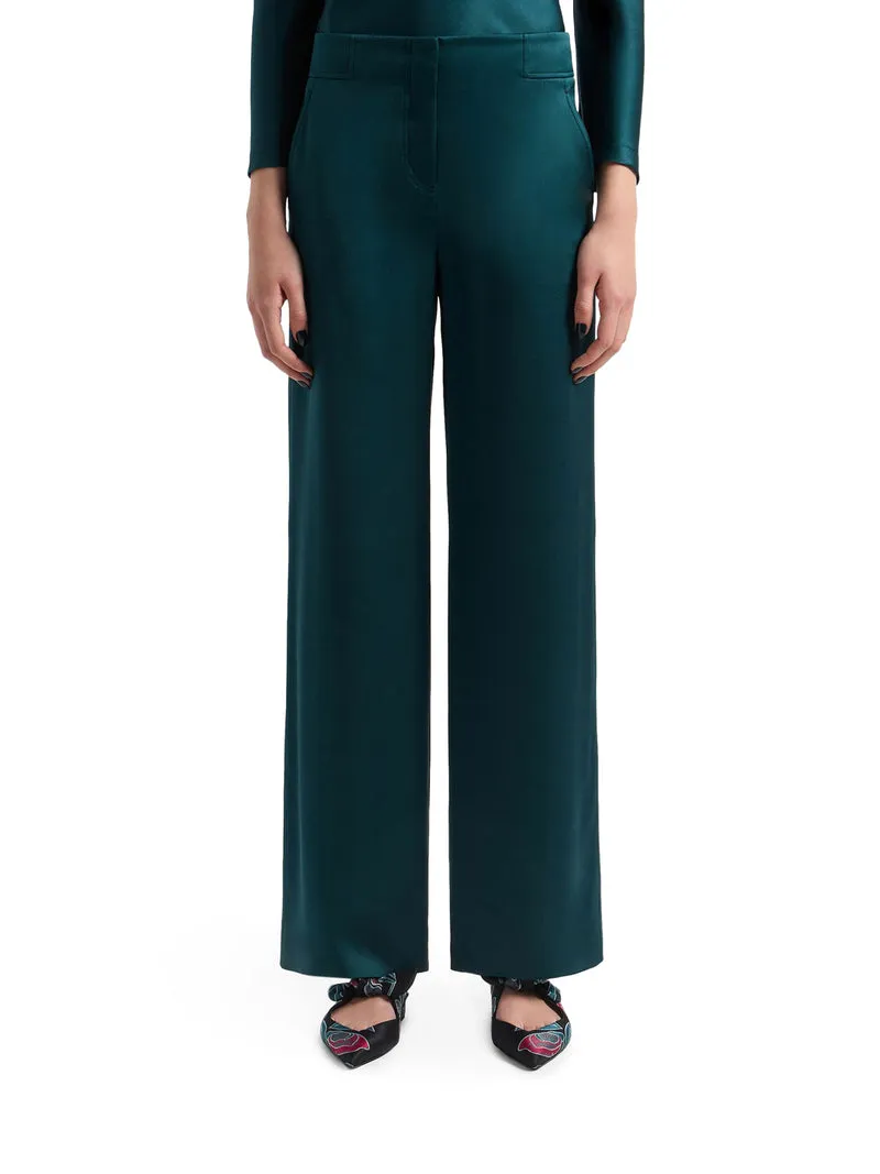PANTALONI IN SETA WIDE LEG