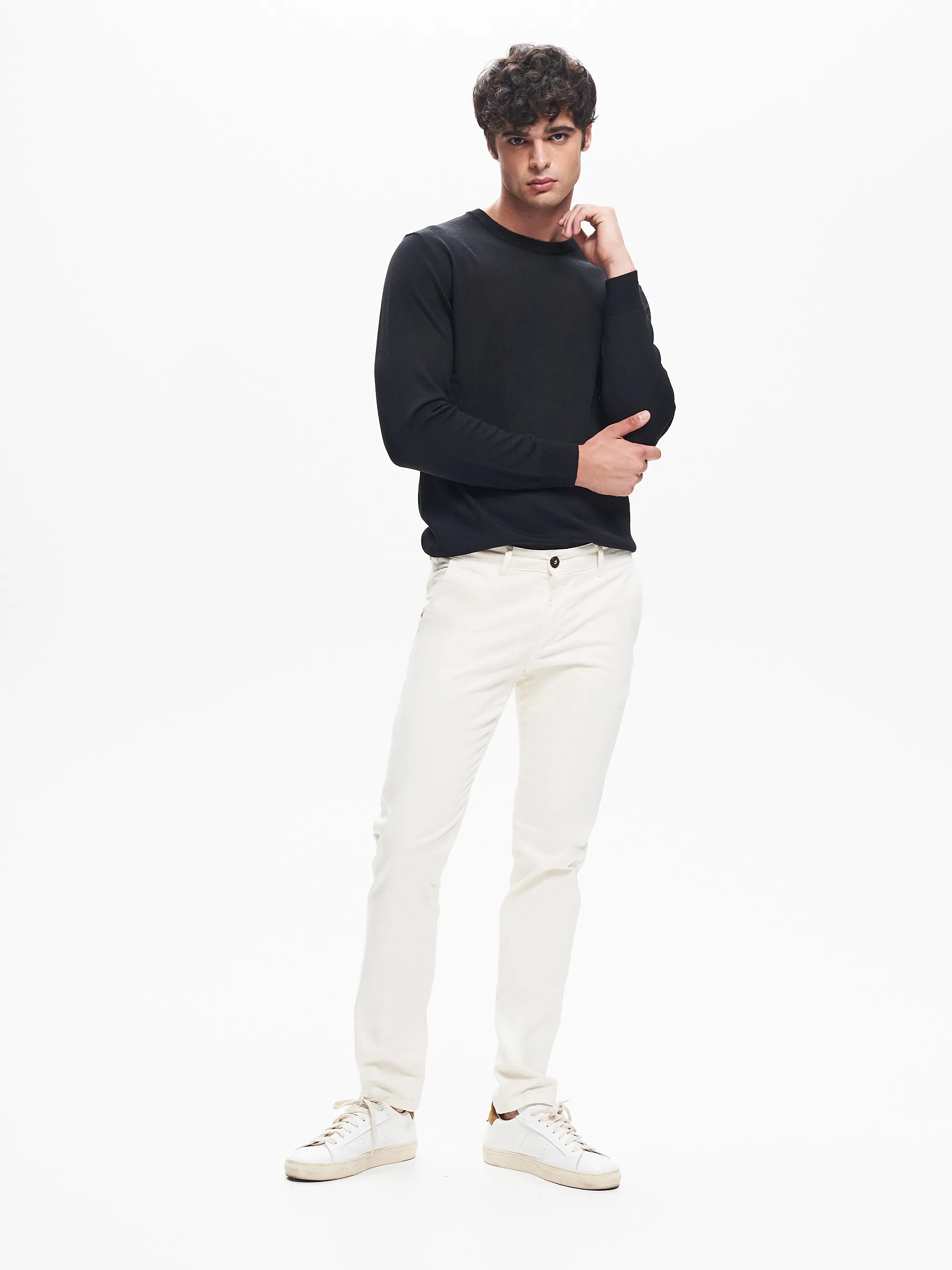      Pantaloni Uomo Chinos Basic Avorio  QB24     