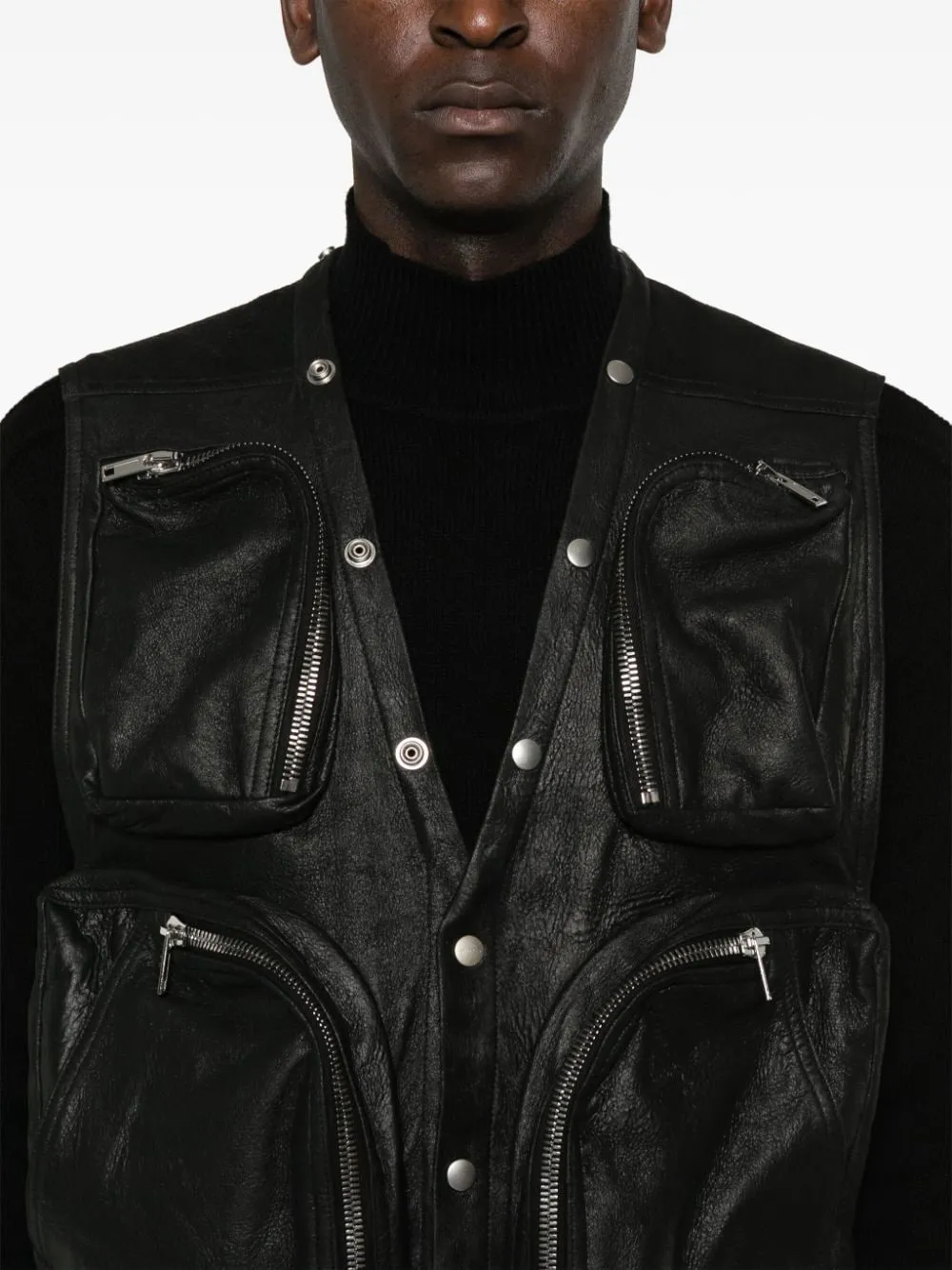RICK OWENS GILET CARGO