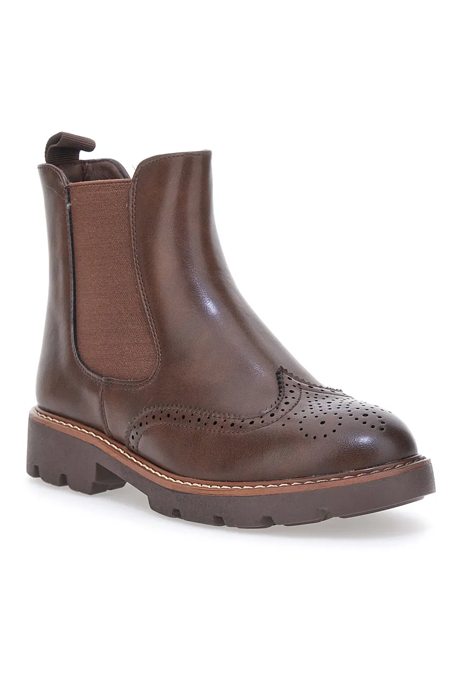 Stivaletti Chelsea Marroni Galia 602910