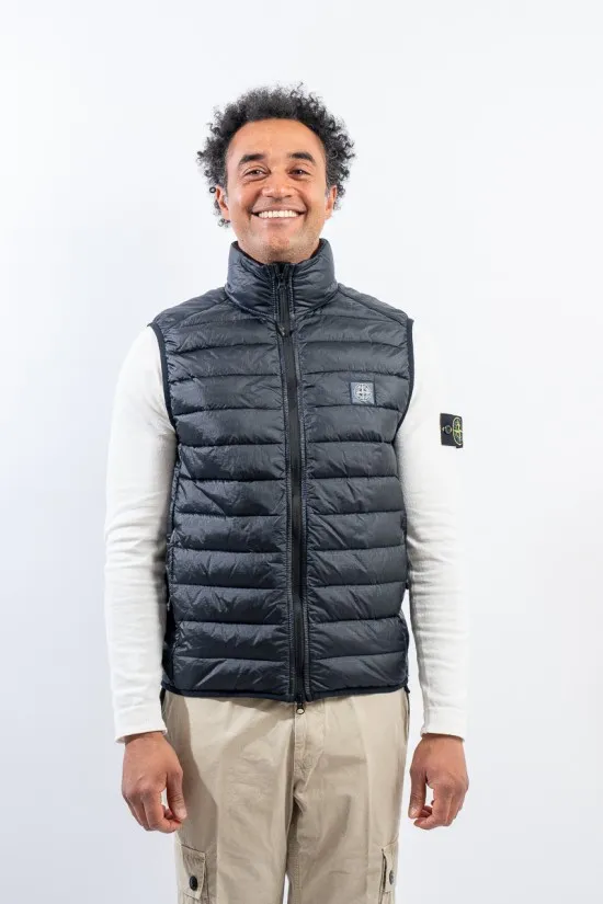 STONE ISLAND GIUBBOTTO SENZA MANICHE VERA PIUMA G0524