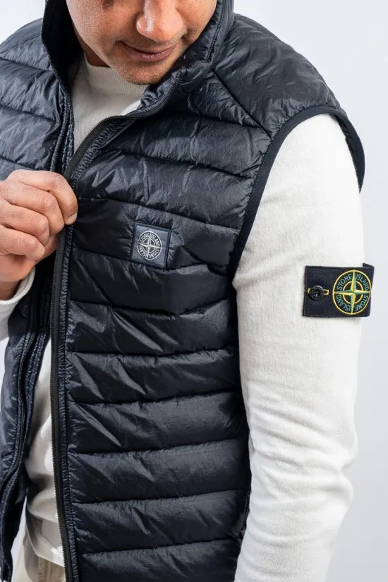 STONE ISLAND GIUBBOTTO SENZA MANICHE VERA PIUMA G0524